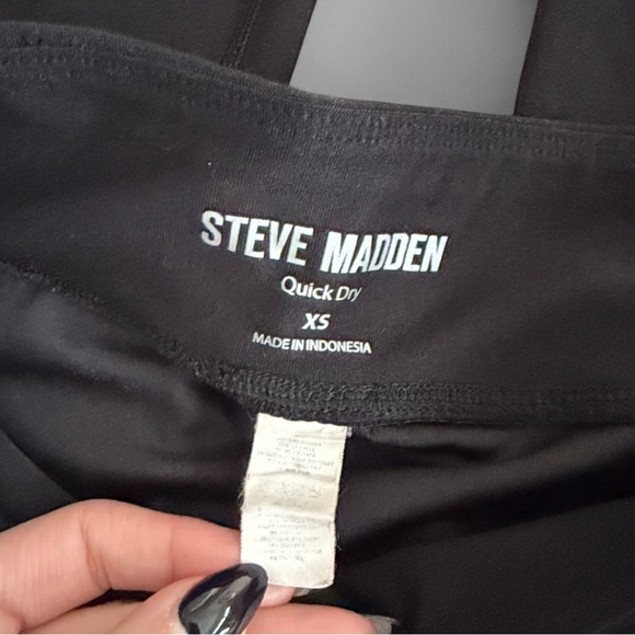 Steve Madden Cropped Leggings Black - Picture 4 of 5